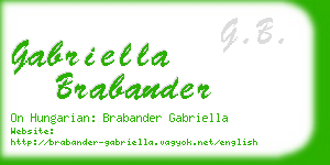 gabriella brabander business card